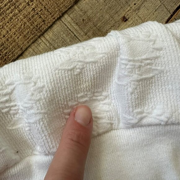 Vintage Teddi Embroidered White Polo With Floral & House Design Short Sleeve - Picture 6 of 13